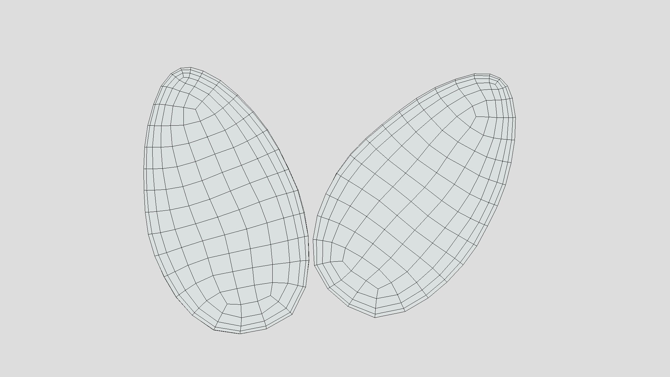 Almond Low Poly Low-poly 3D model_9