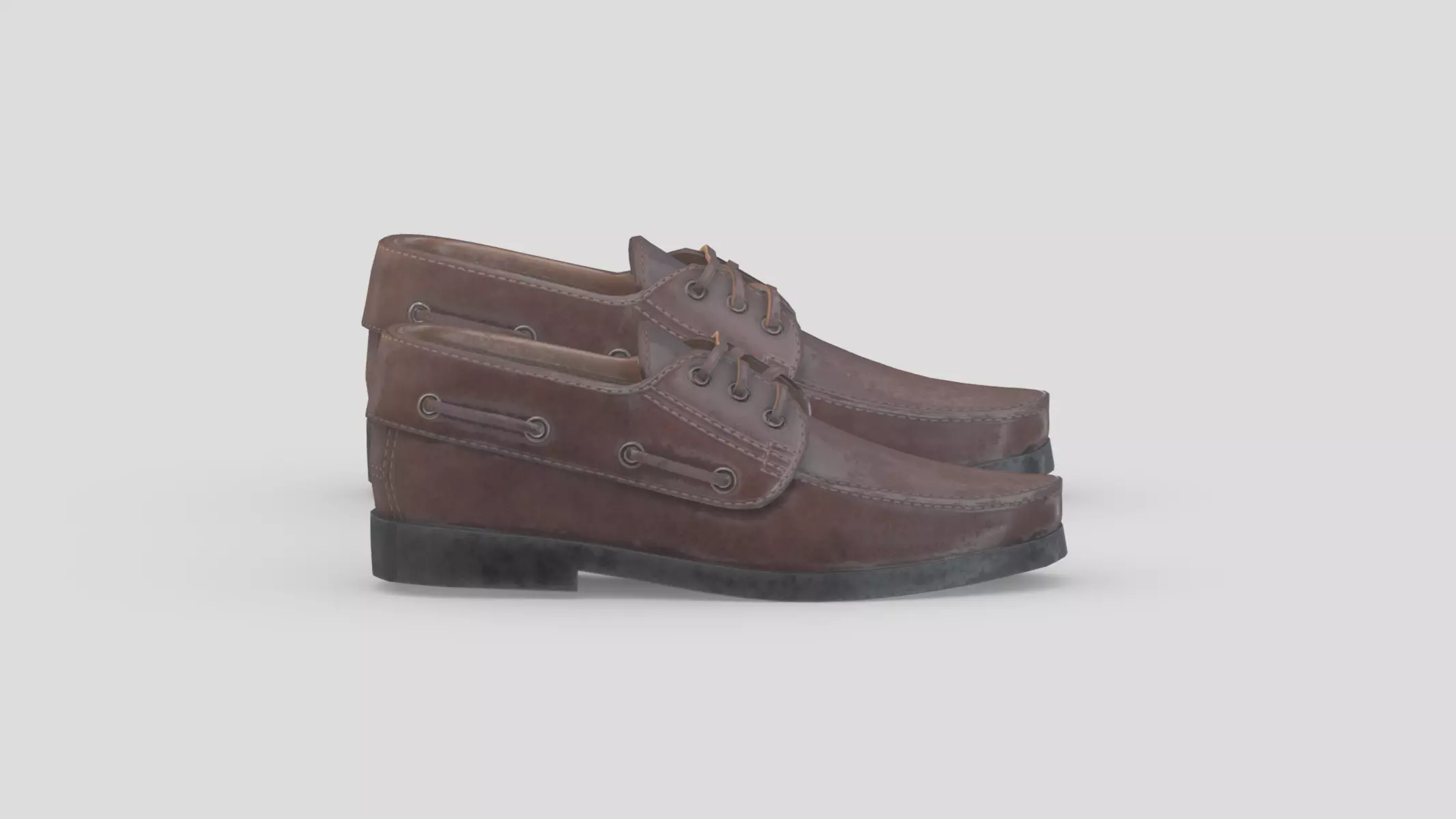 Boat Shoes Low Poly Low-poly 3D model