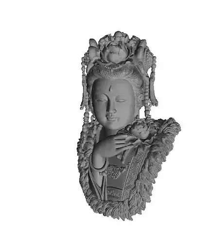 Buddha head 3d model