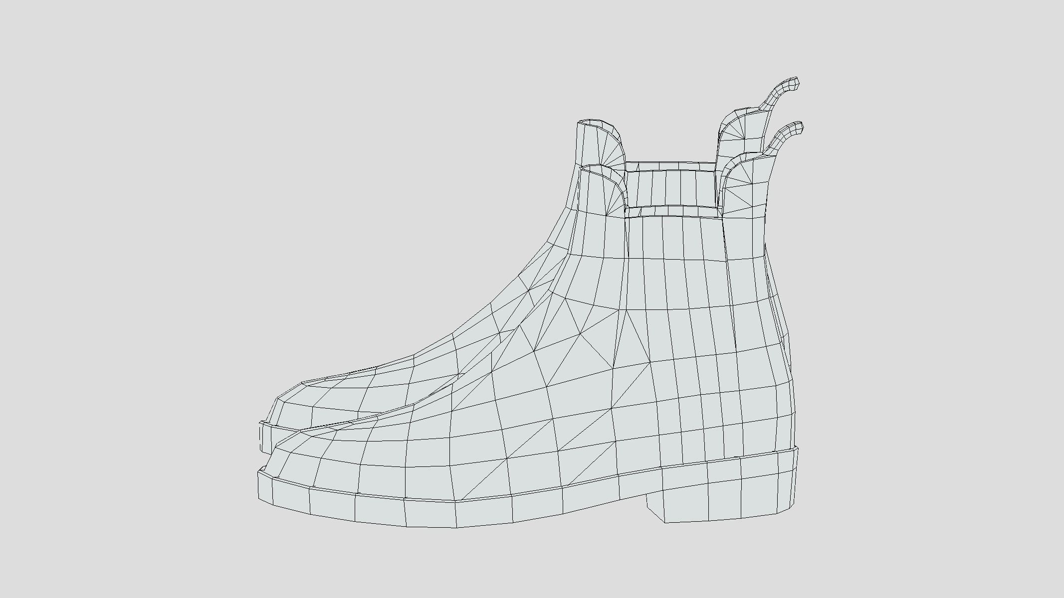 Boots Low Poly Low-poly 3D model_5