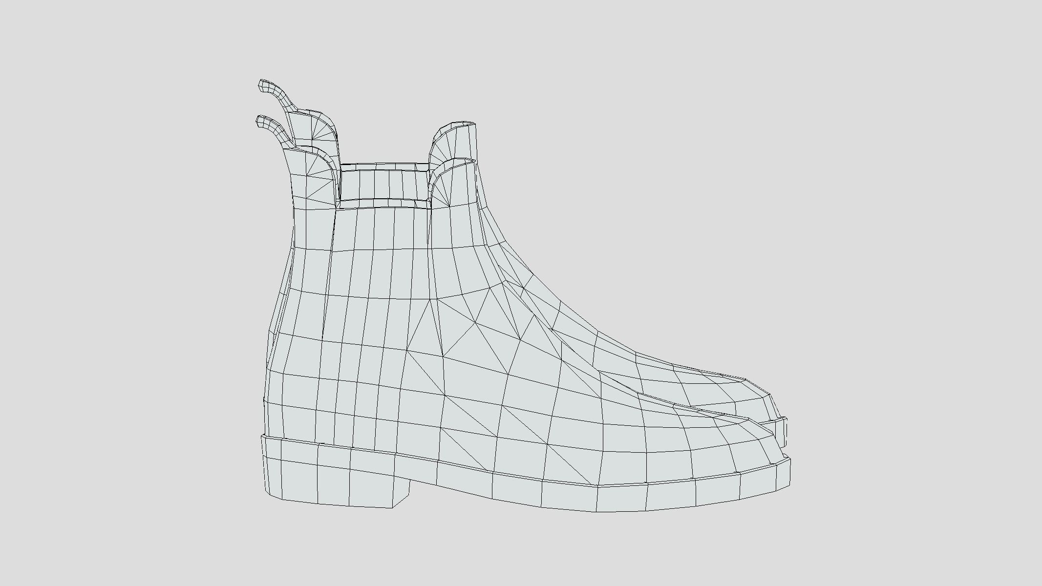 Boots Low Poly Low-poly 3D model_1