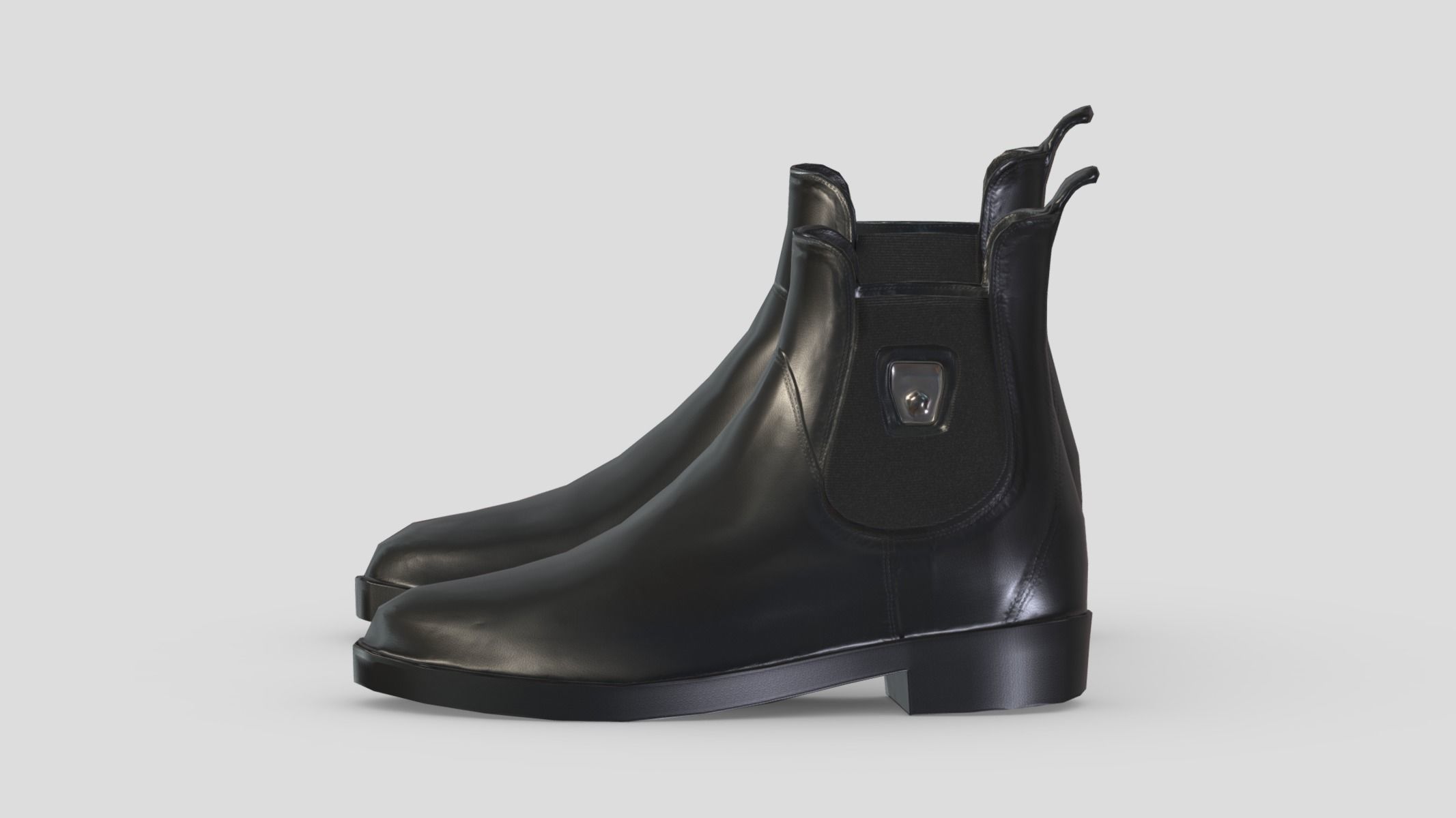 Boots Low Poly Low-poly 3D model_4