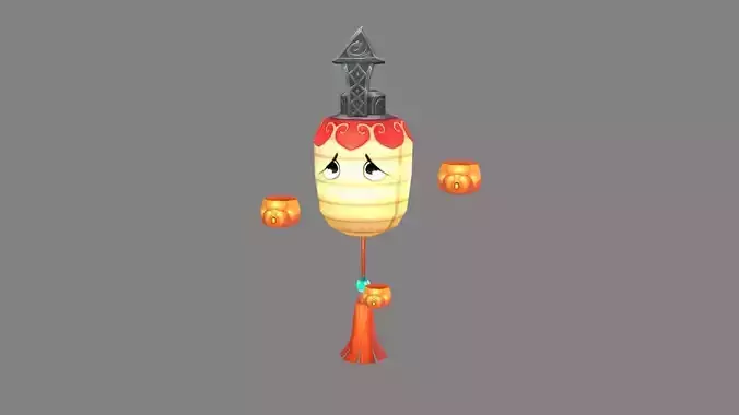 Cartoon Lantern character