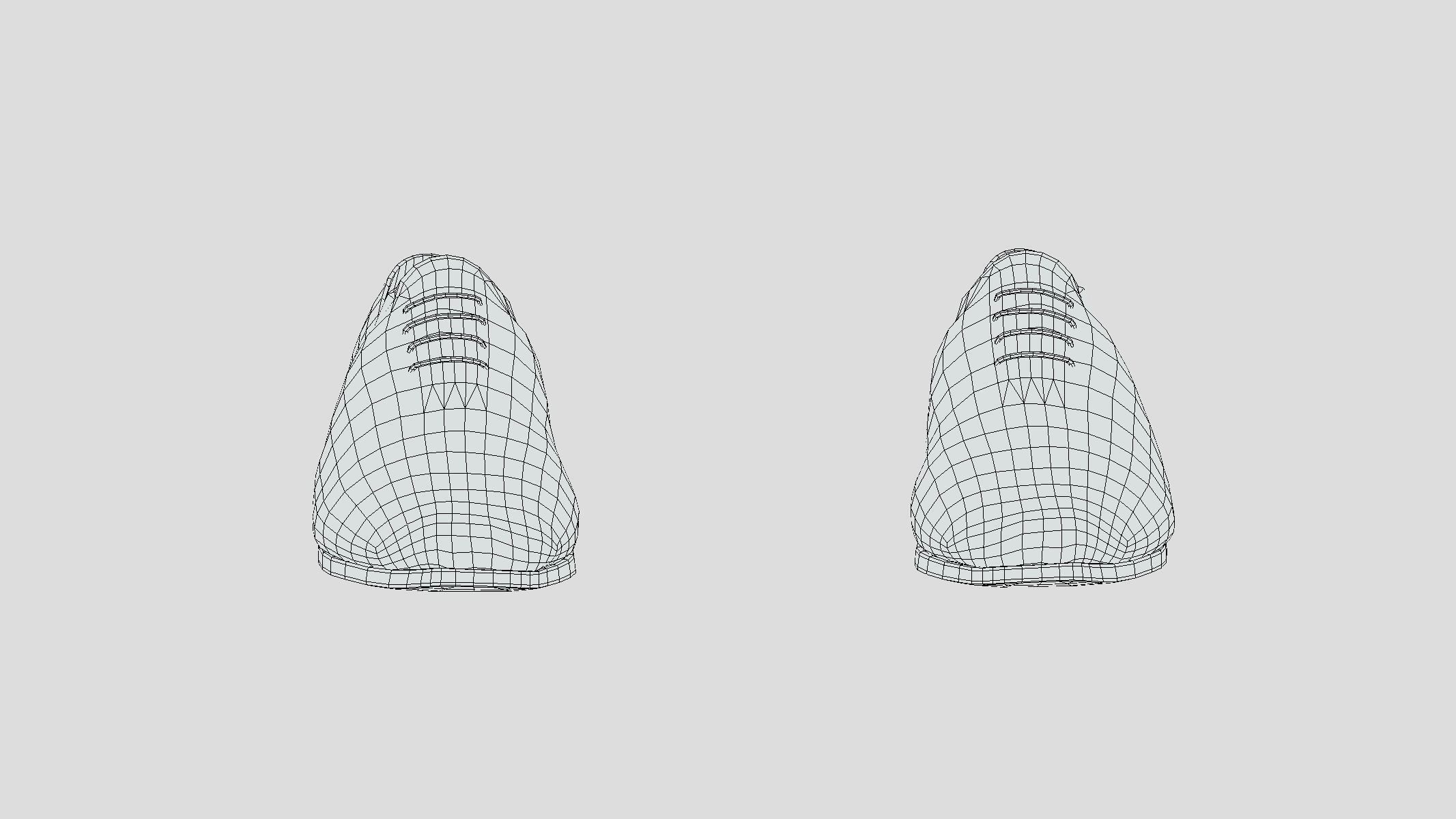 Cap Toe Low Poly Low-poly 3D model_3