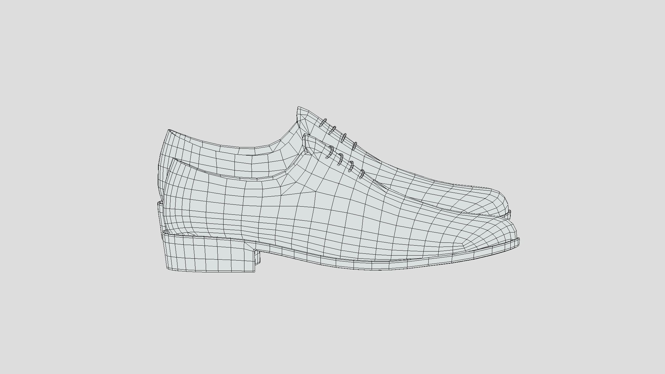 Cap Toe Low Poly Low-poly 3D model_5