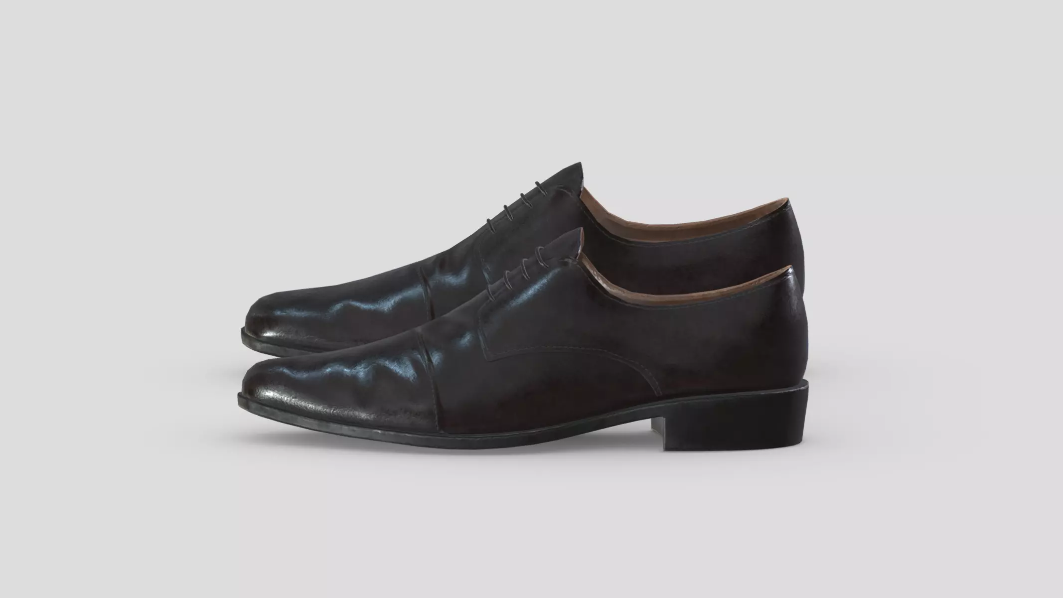 Cap Toe Low Poly Low-poly 3D model_0