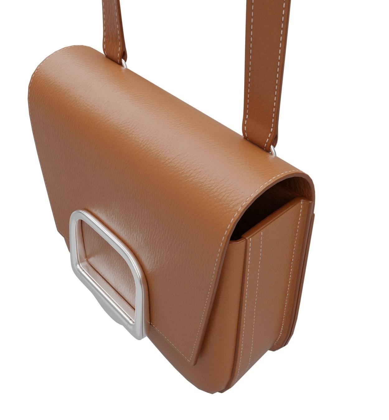 Hermes Della Cavalleria Mini Rubis Bag Low-poly 3D model_7