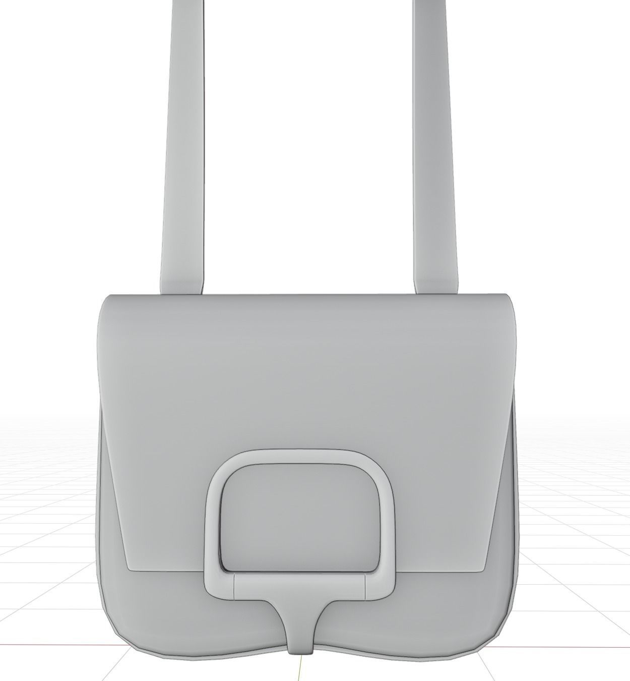 Hermes Della Cavalleria Mini Rubis Bag Low-poly 3D model_30