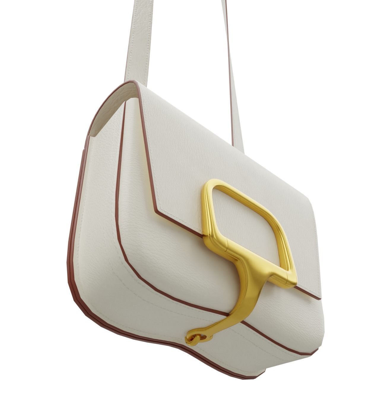 Hermes Della Cavalleria Mini Rubis Bag Low-poly 3D model_8