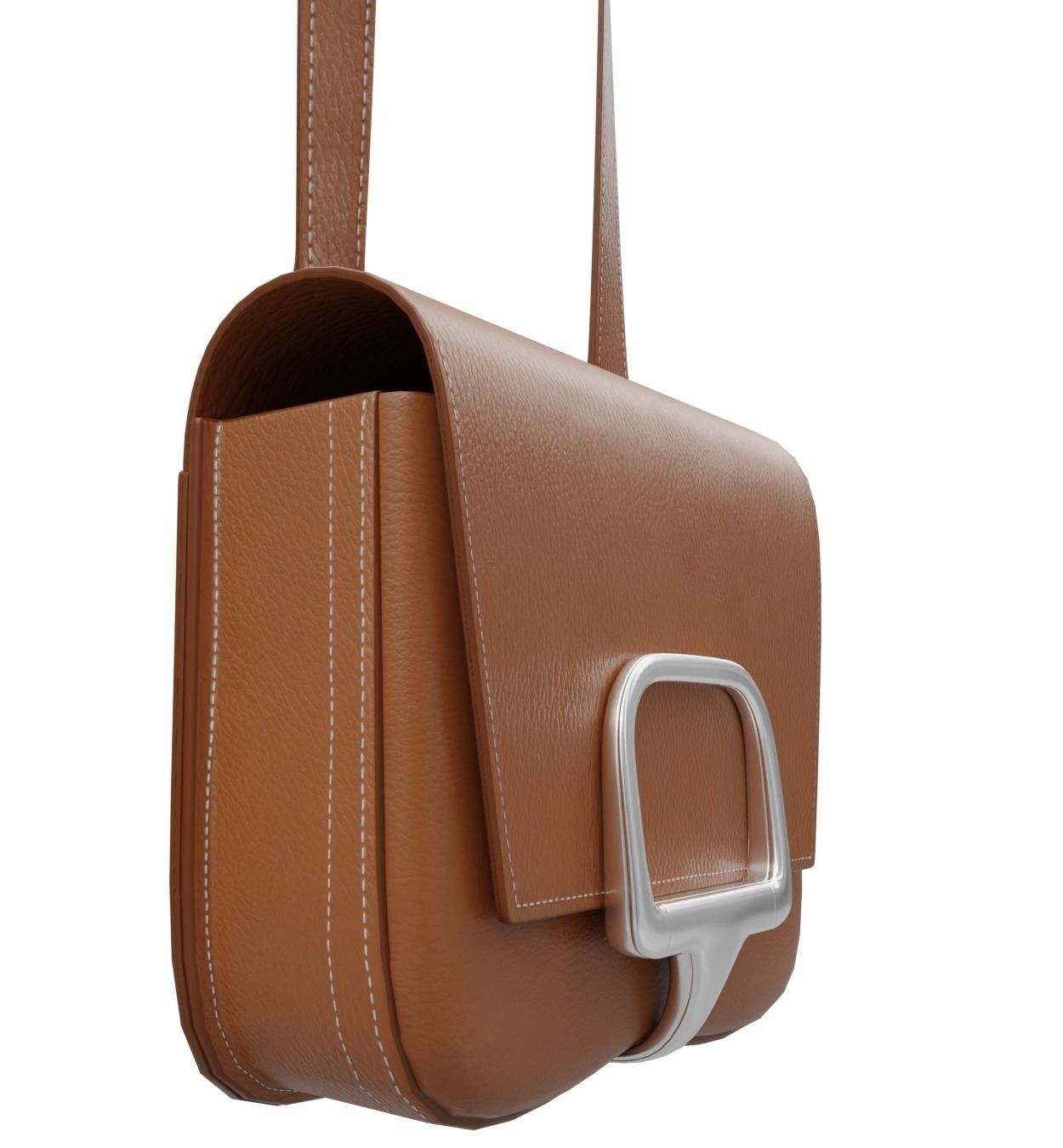 Hermes Della Cavalleria Mini Rubis Bag Low-poly 3D model_17