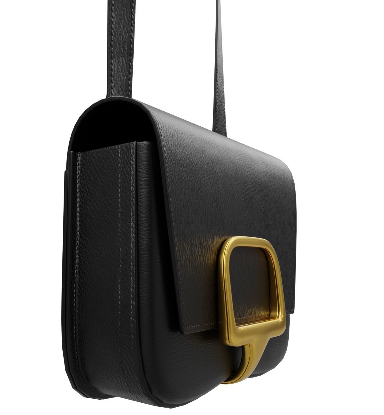 Hermes Della Cavalleria Mini Rubis Bag Low-poly 3D model_29