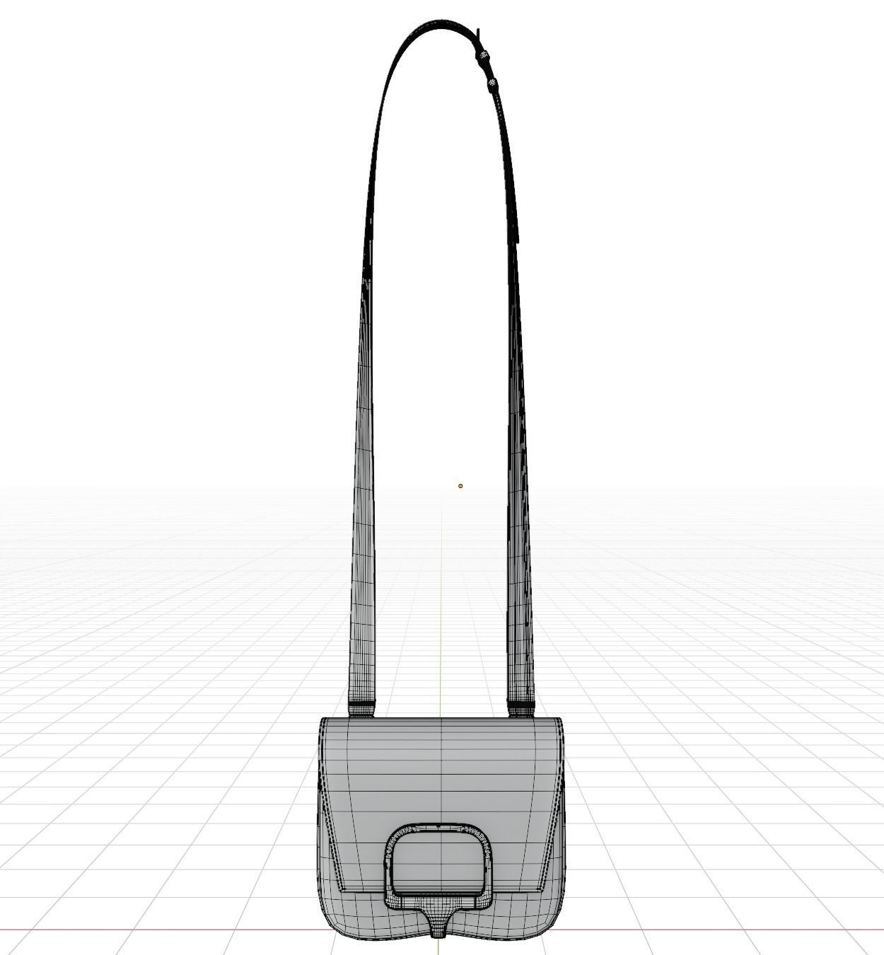 Hermes Della Cavalleria Mini Rubis Bag Low-poly 3D model_31