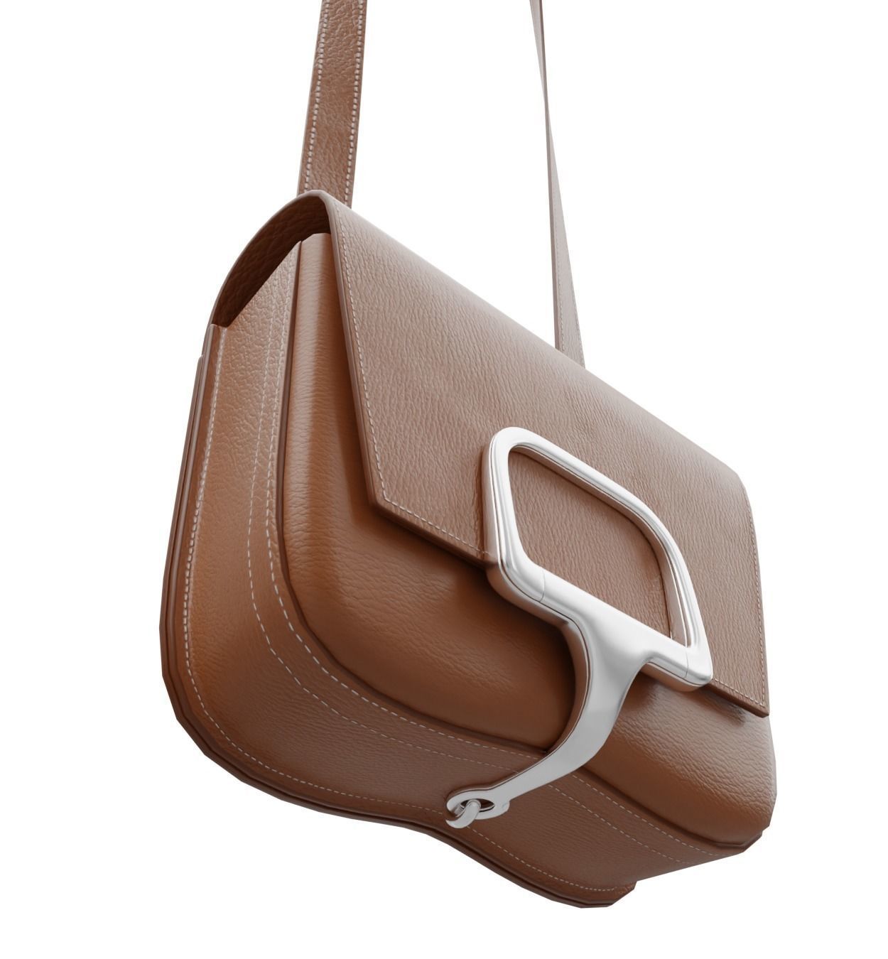 Hermes Della Cavalleria Mini Rubis Bag Low-poly 3D model_1