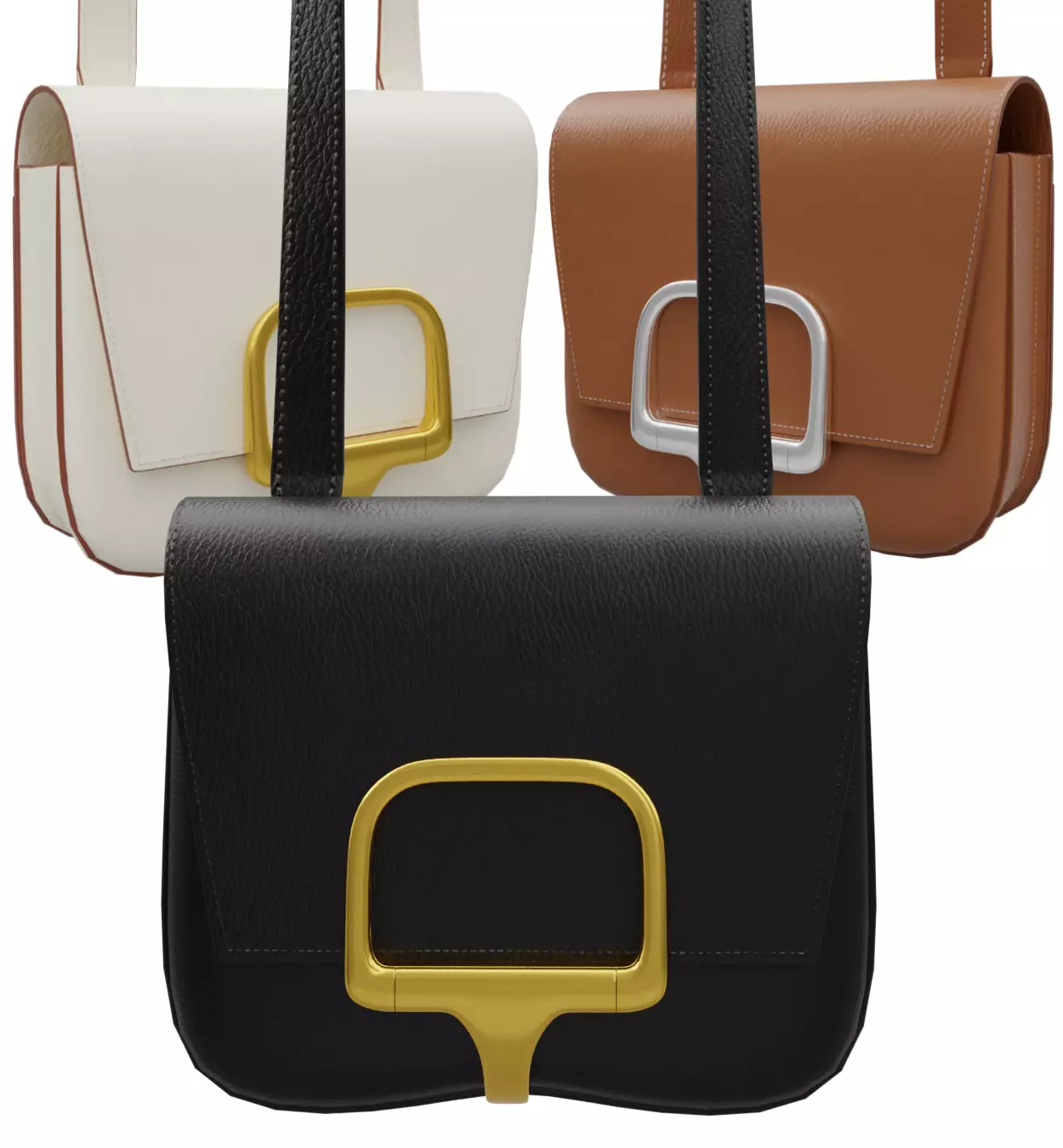 Hermes Della Cavalleria Mini Rubis Bag Low-poly 3D model_0