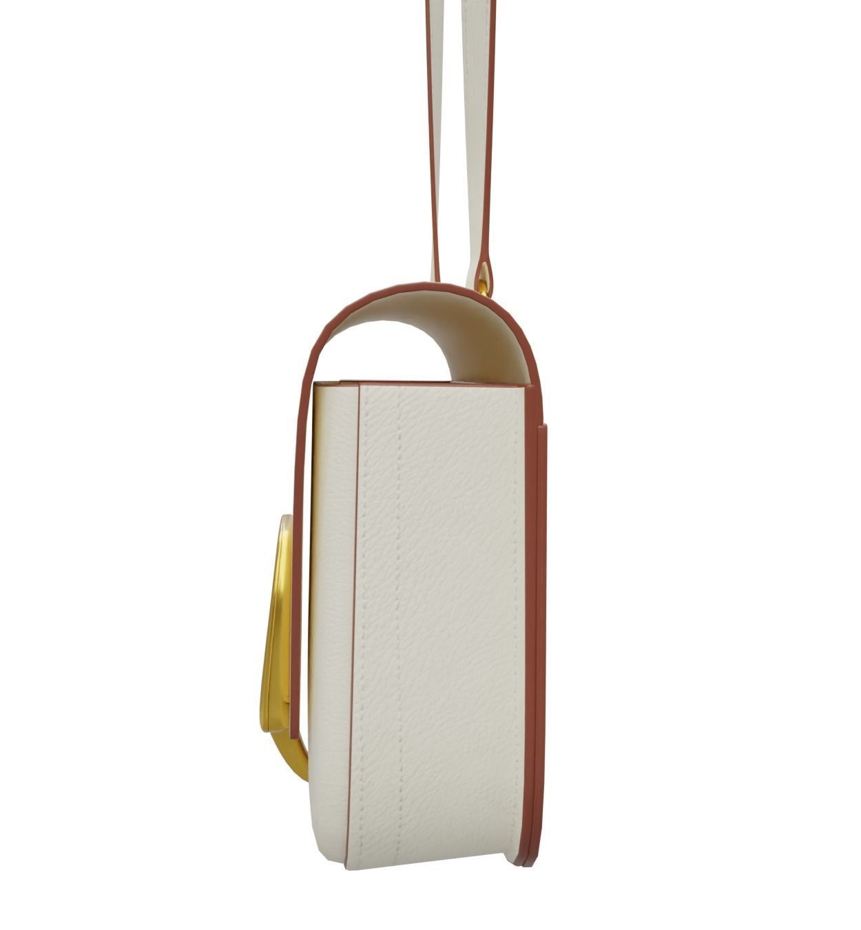 Hermes Della Cavalleria Mini Rubis Bag Low-poly 3D model_28