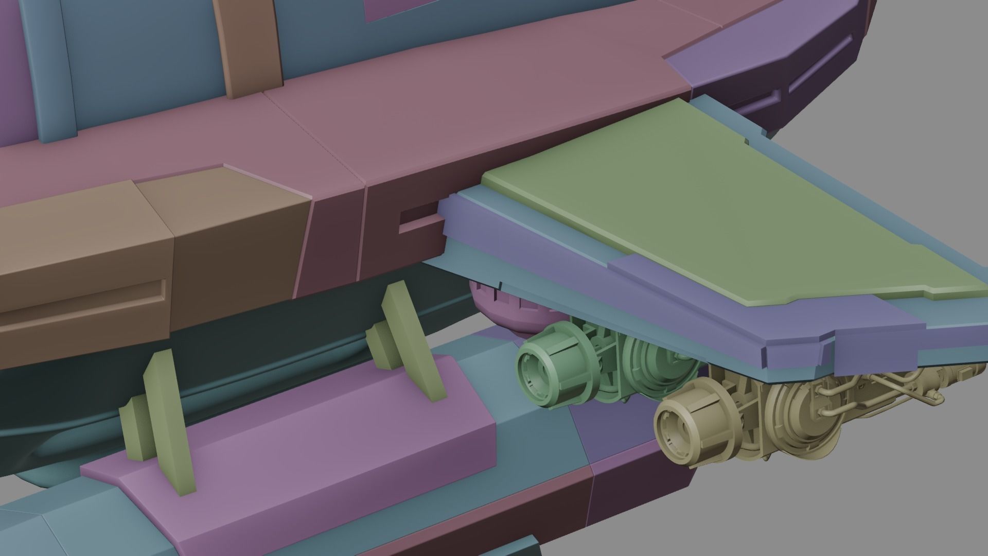 Cartoon Plane Concept 3d Model Game Asset 3D model_30