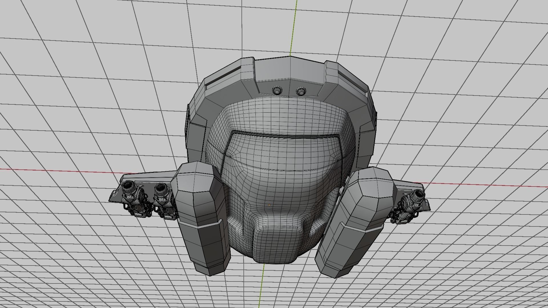 Cartoon Plane Concept 3d Model Game Asset 3D model_36