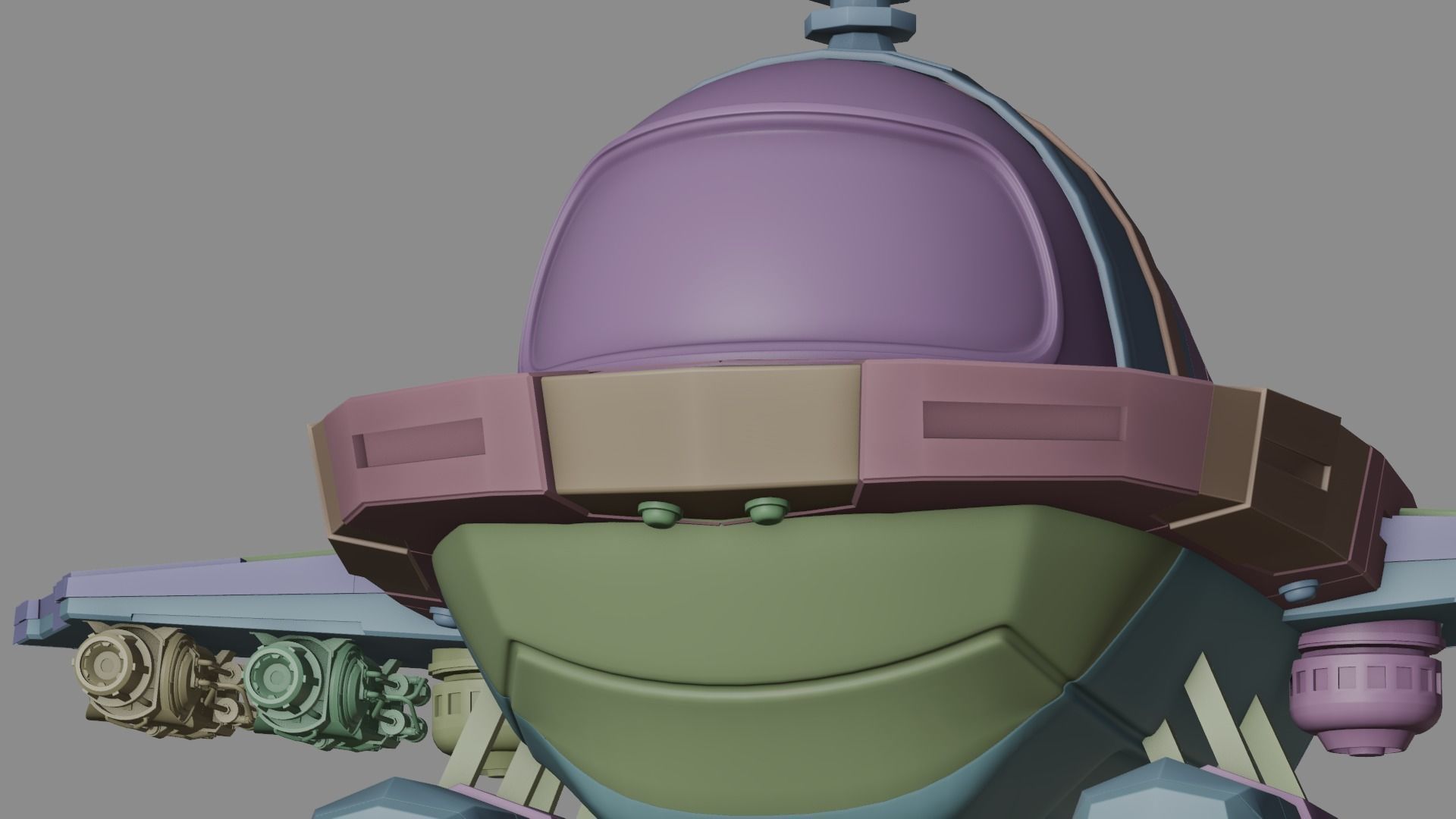 Cartoon Plane Concept 3d Model Game Asset 3D model_23