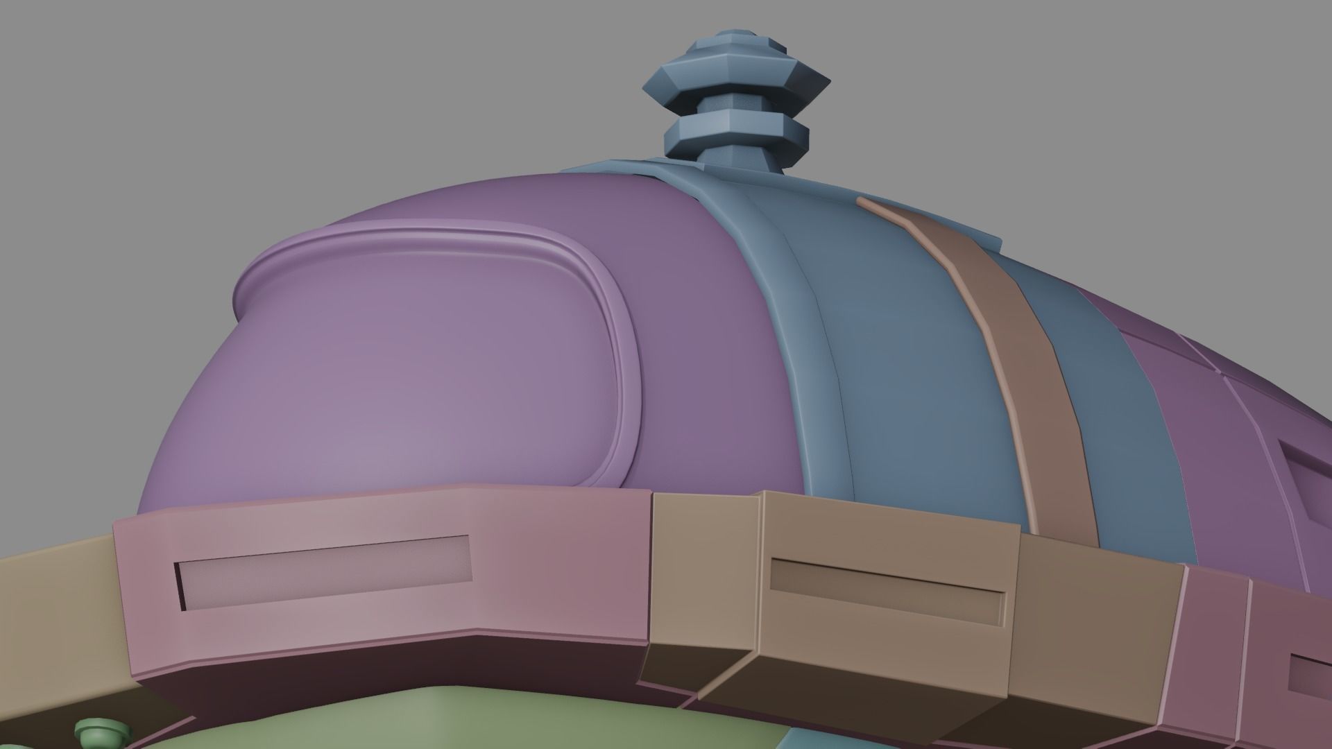 Cartoon Plane Concept 3d Model Game Asset 3D model_31