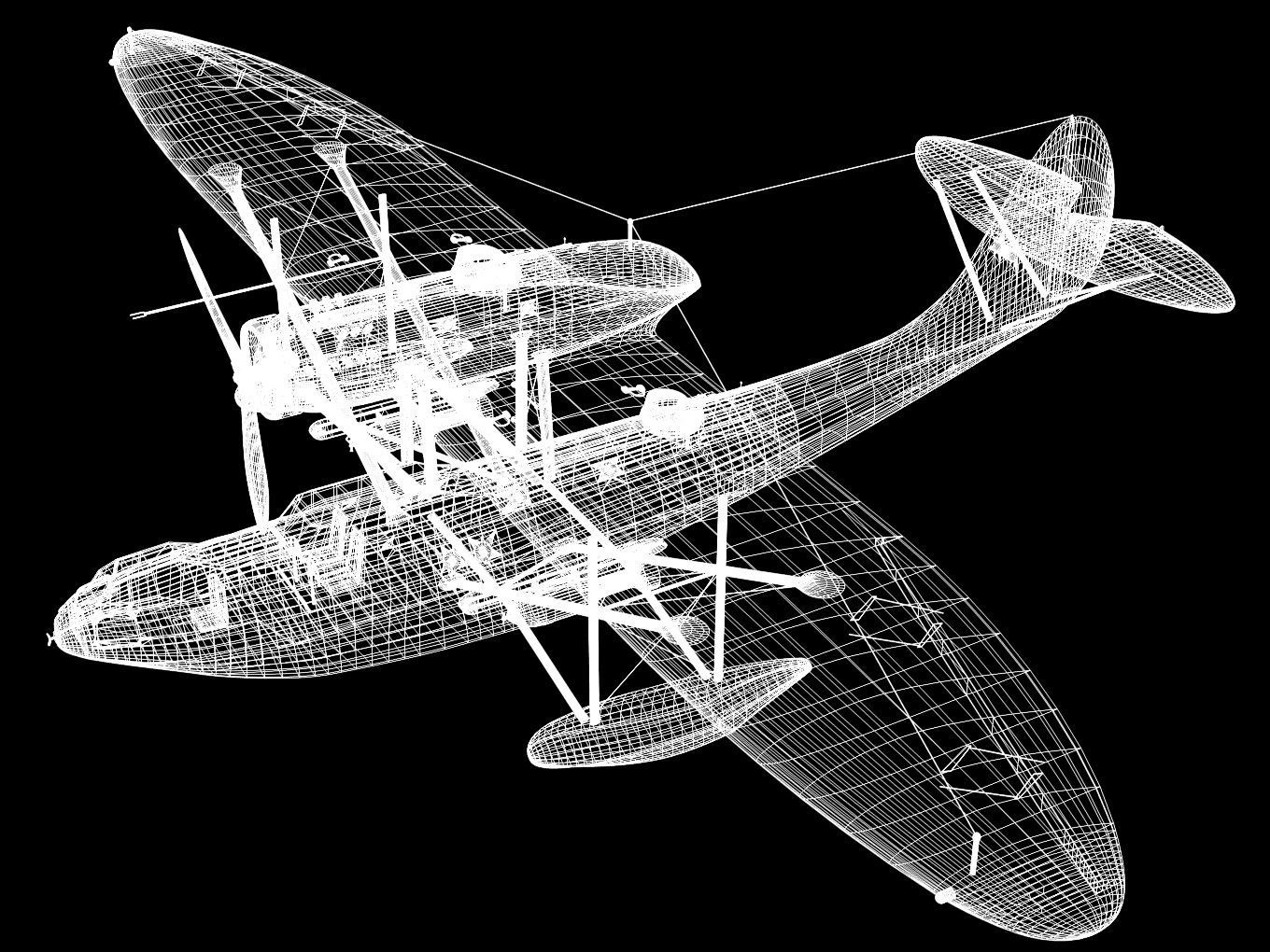 CANT Z501 Gabbiano 3D model_11