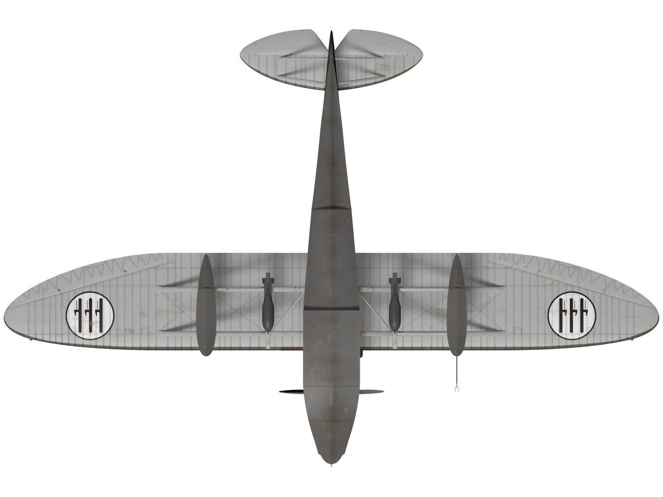 CANT Z501 Gabbiano 3D model_10