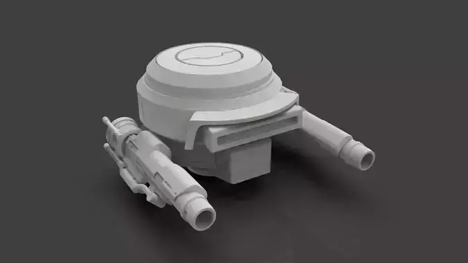 Sci-Fi Drone - 1 - Untextured 3D model