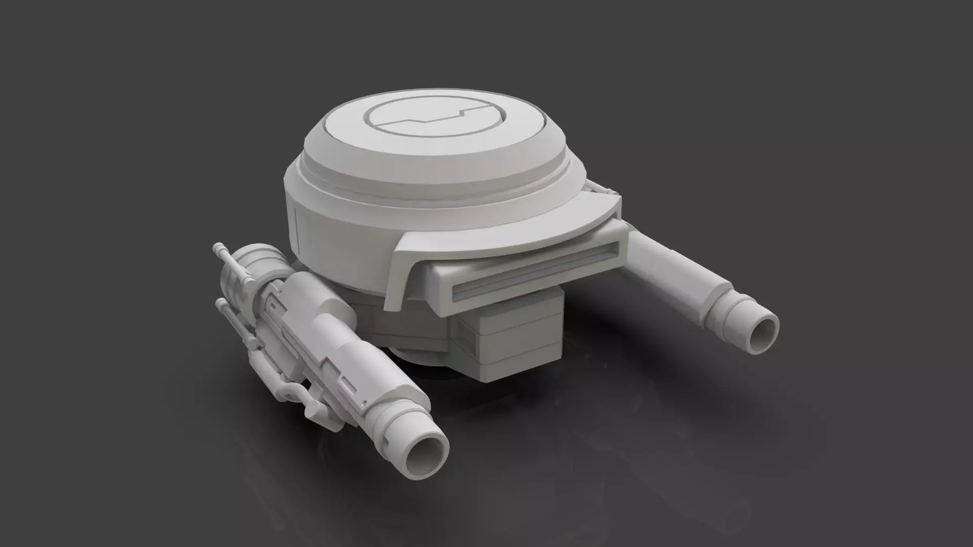 Sci-Fi Drone - 1 - Untextured 3D model_0