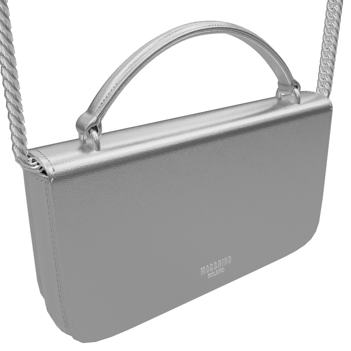 Moschino Laminated Bag With Jewel Stones Bag Low-poly 3D model_21