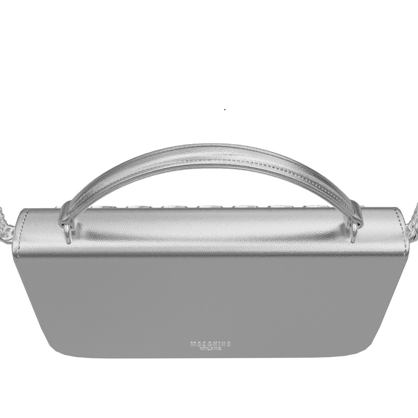 Moschino Laminated Bag With Jewel Stones Bag Low-poly 3D model_22