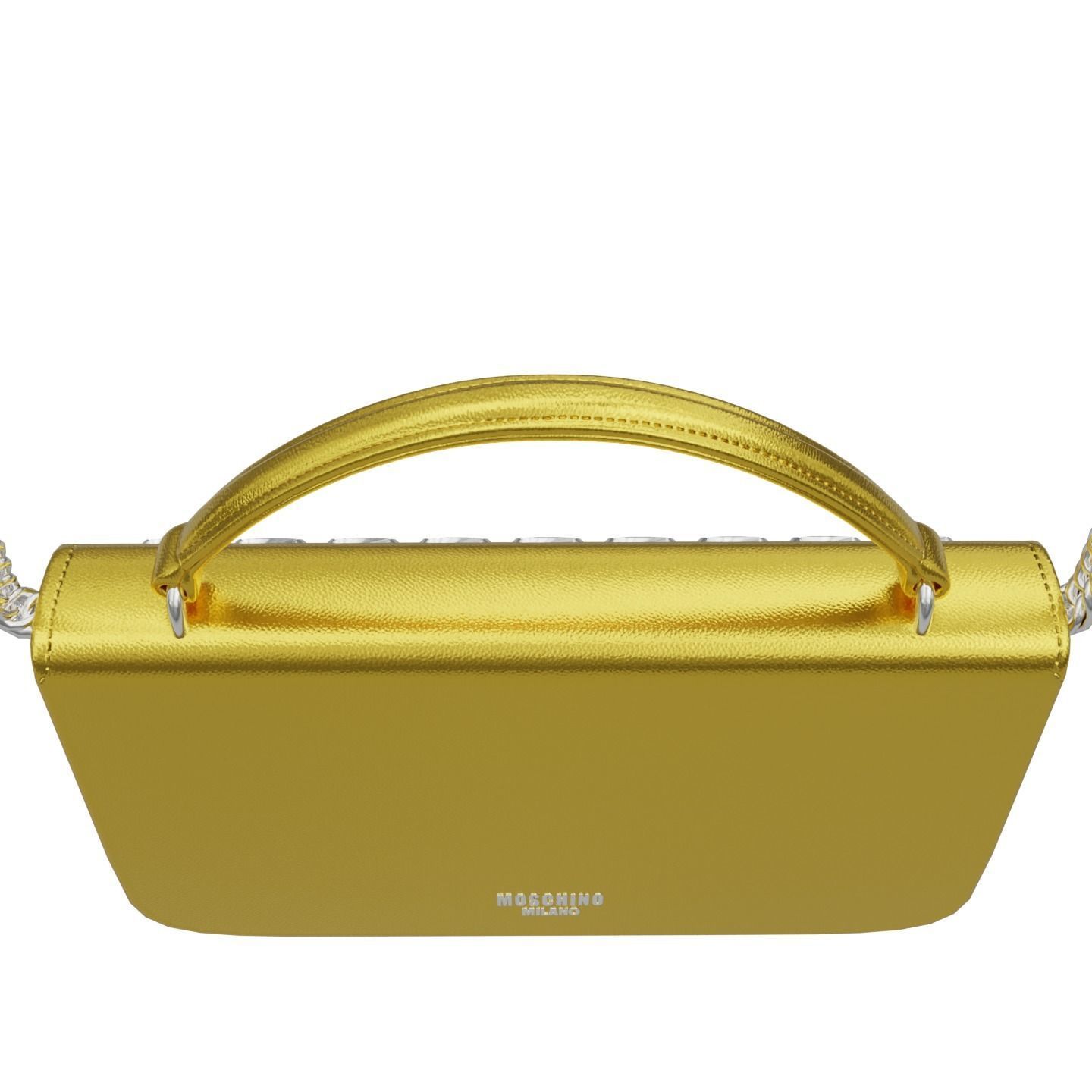 Moschino Laminated Bag With Jewel Stones Bag Low-poly 3D model_11