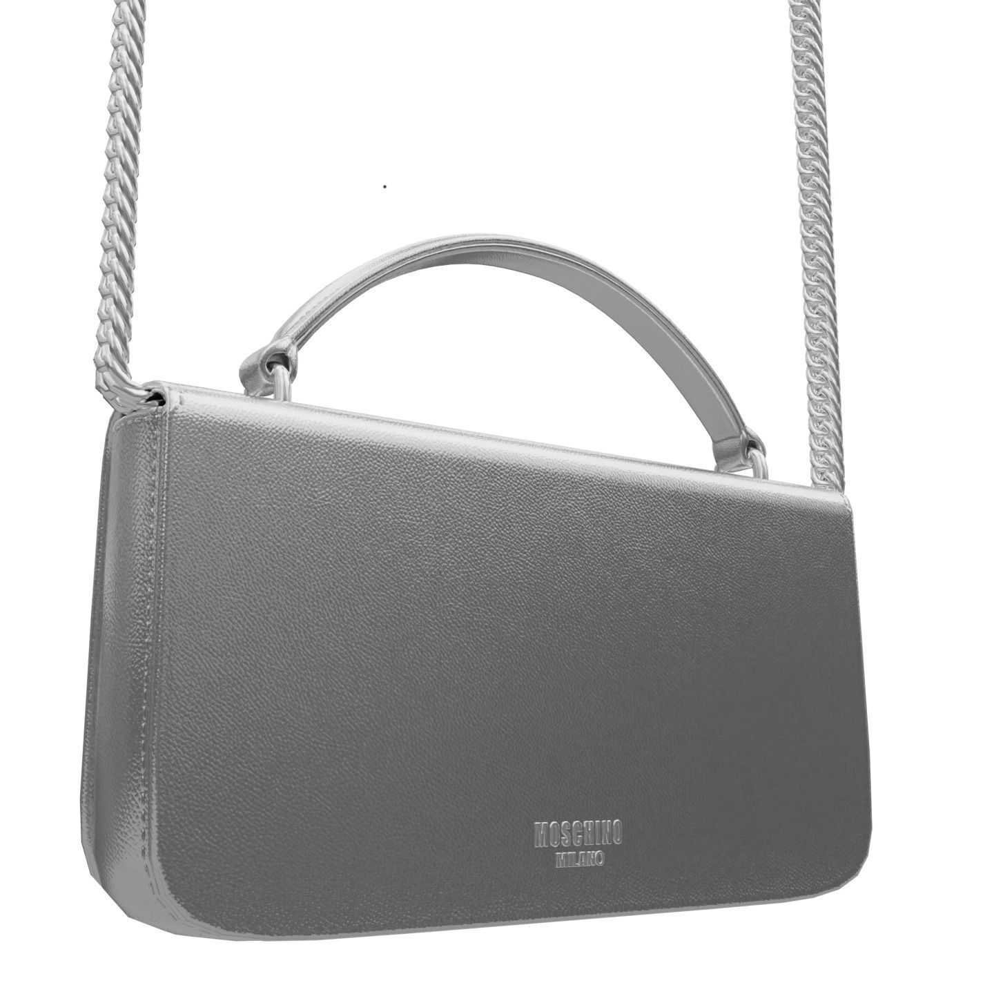 Moschino Laminated Bag With Jewel Stones Bag Low-poly 3D model_16