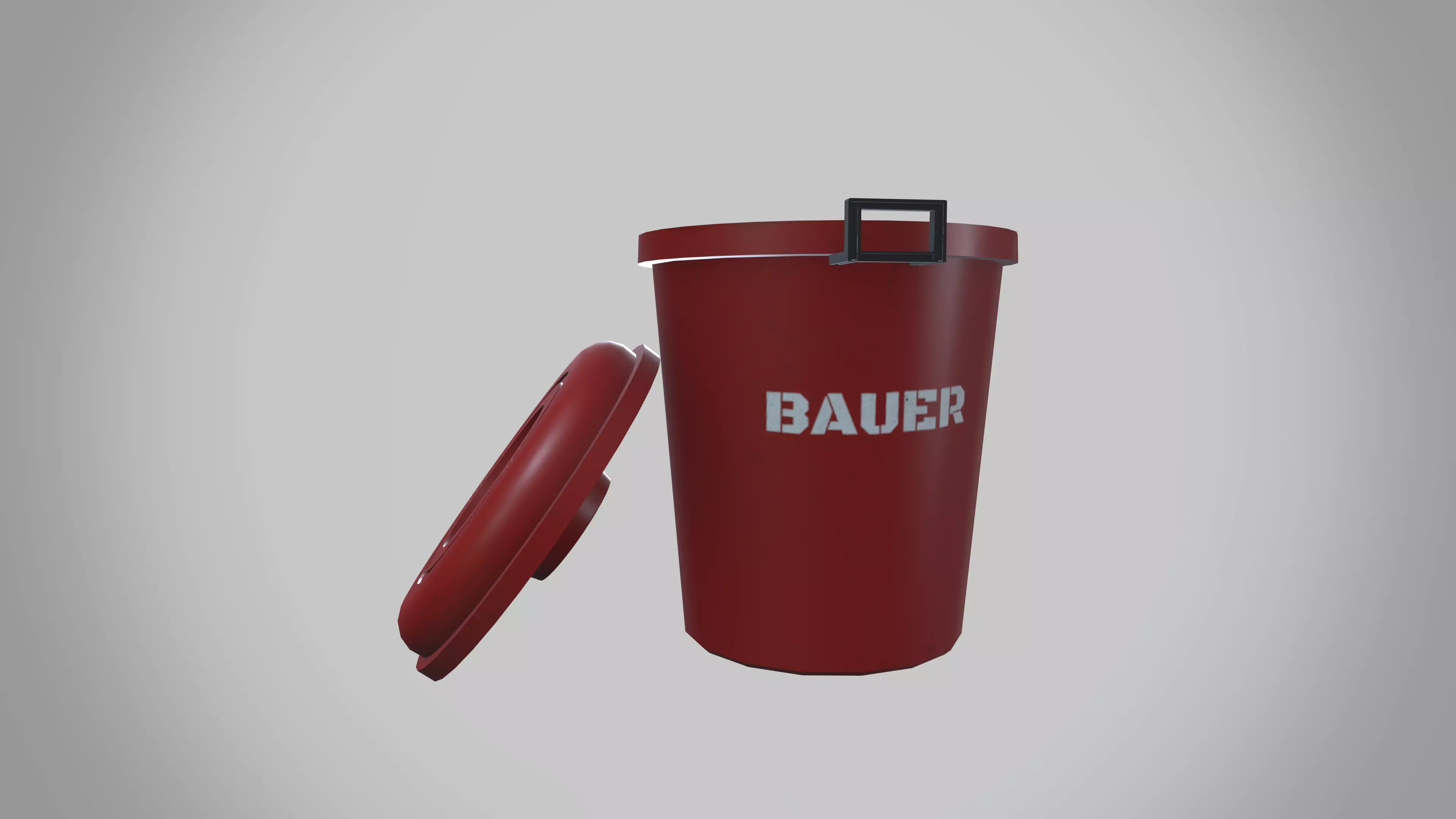 Bucket Low-poly 3D model