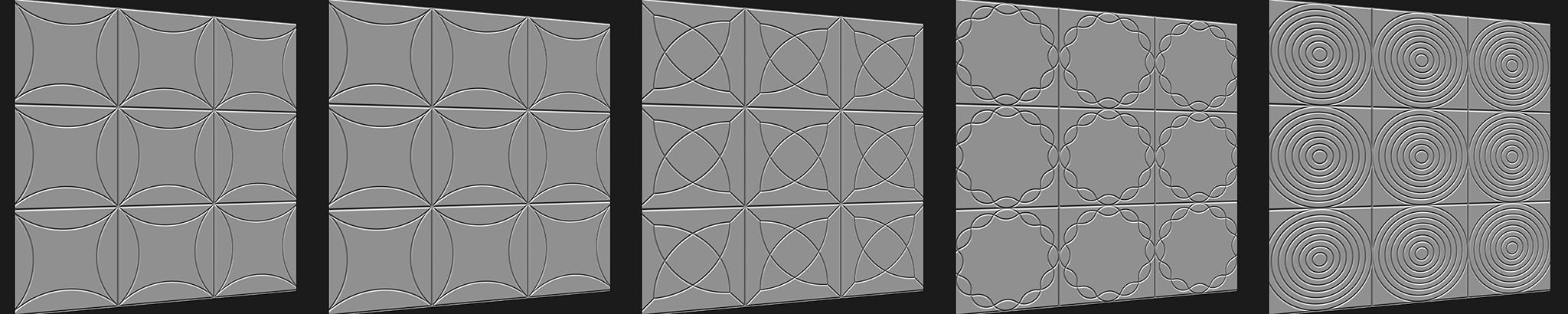 100 Tiles Patterns Noise for Zbrush Vol 1 3D model_20