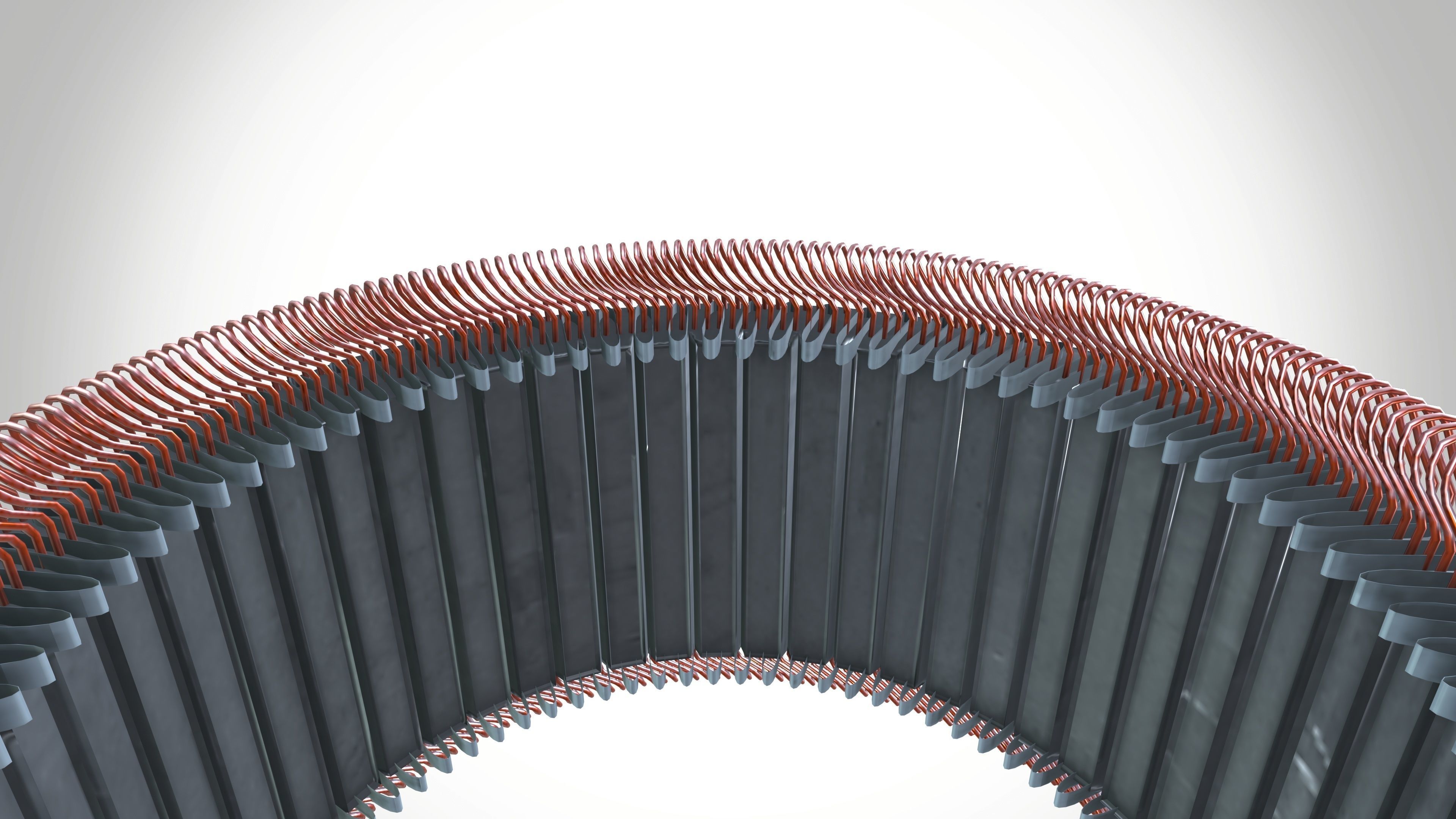 Copper Armature Winding 3D model_7