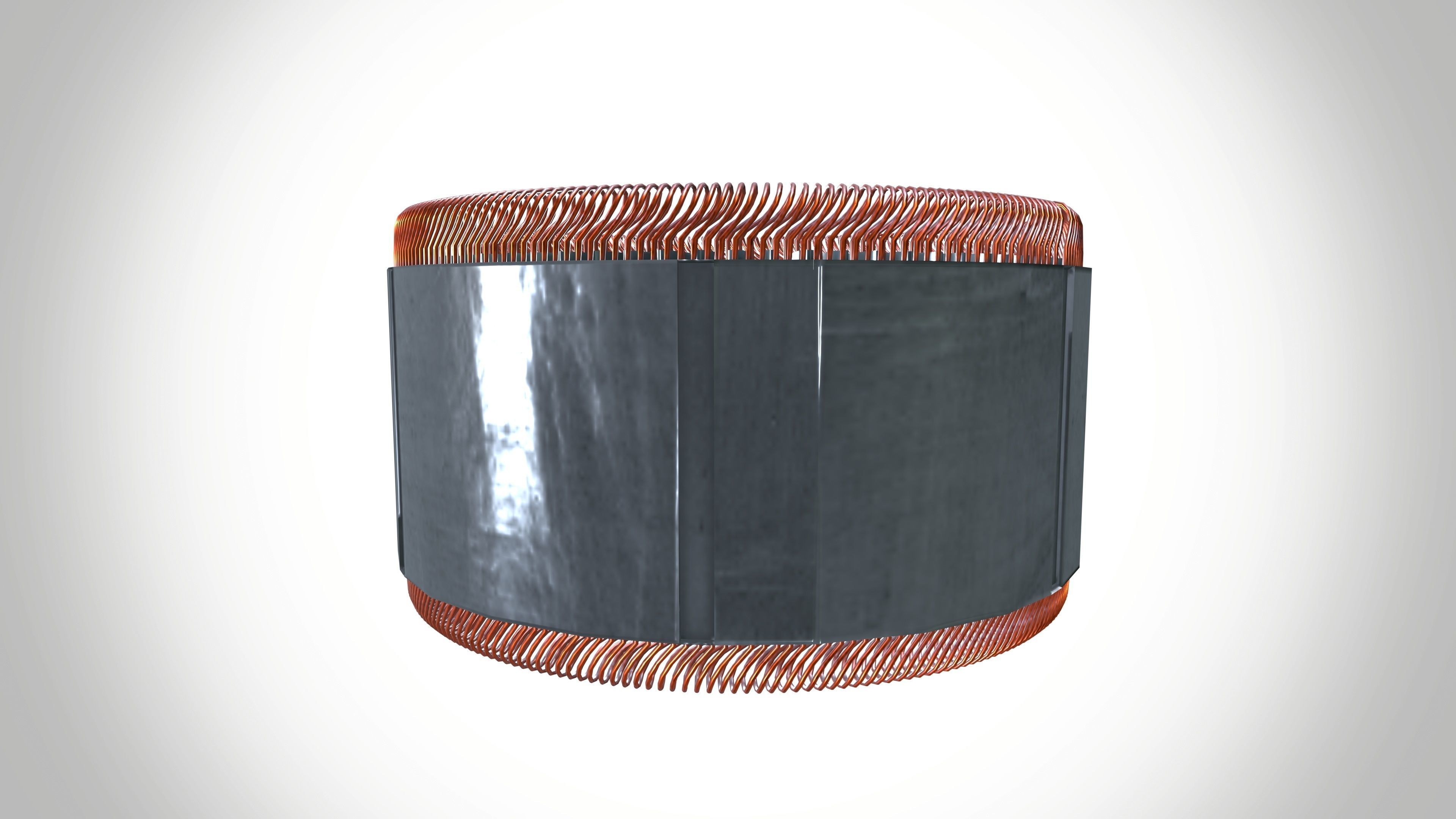 Copper Armature Winding 3D model_4