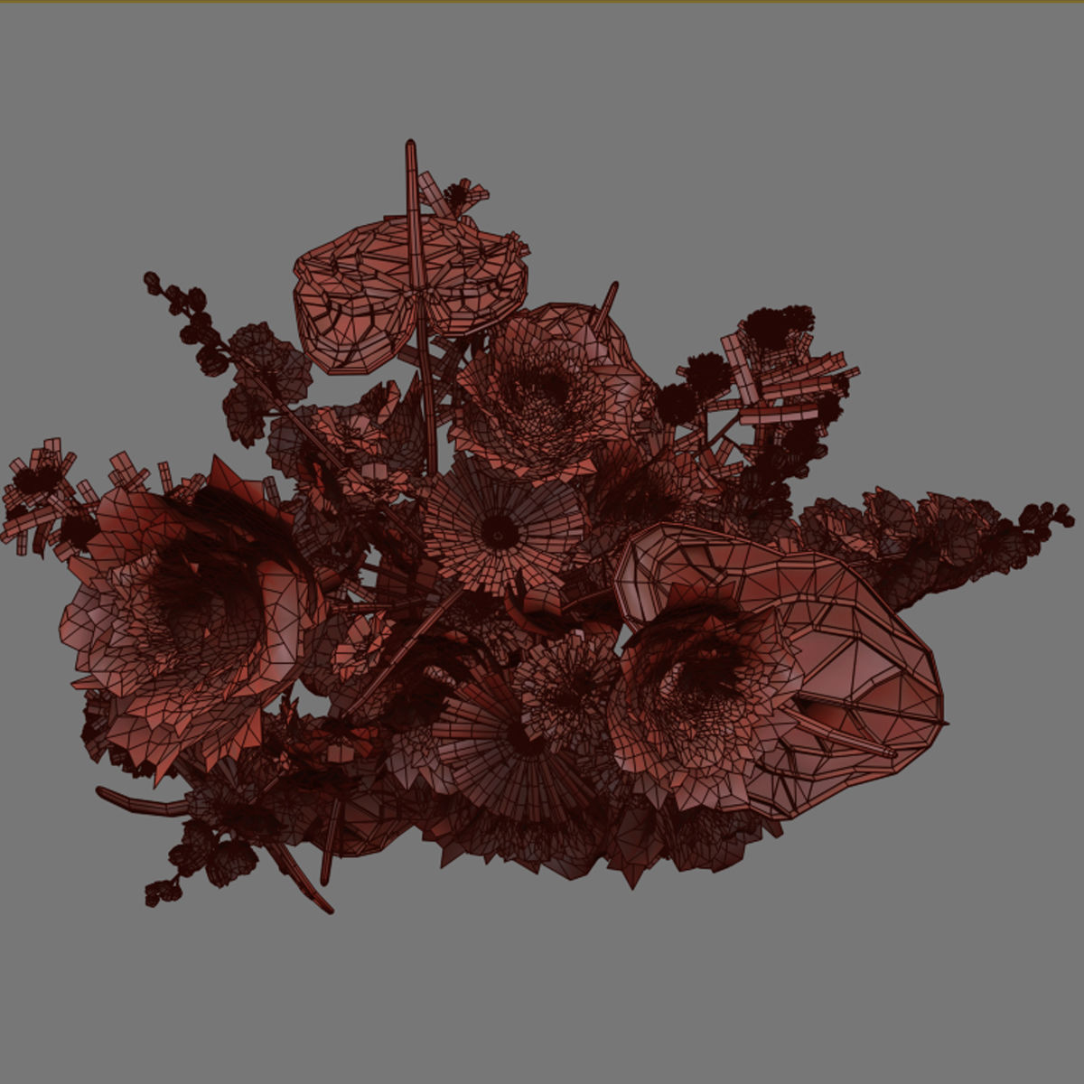 Flower In Vase 32 3D model_6