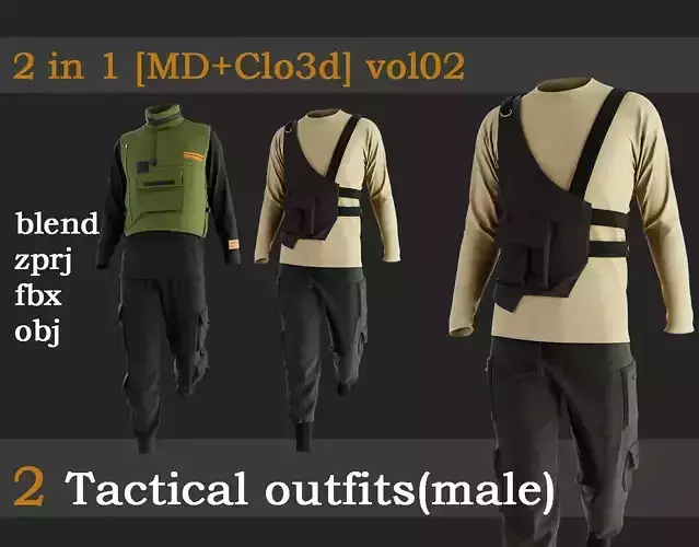 2 Tactical outfits for men vol02