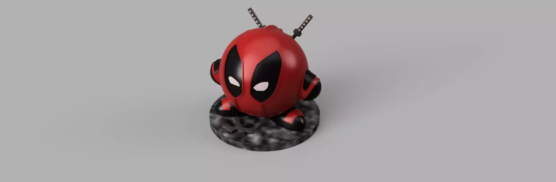 Kirby absorbs Marvel Comics Deadpool Wade Wilson 3D model_0