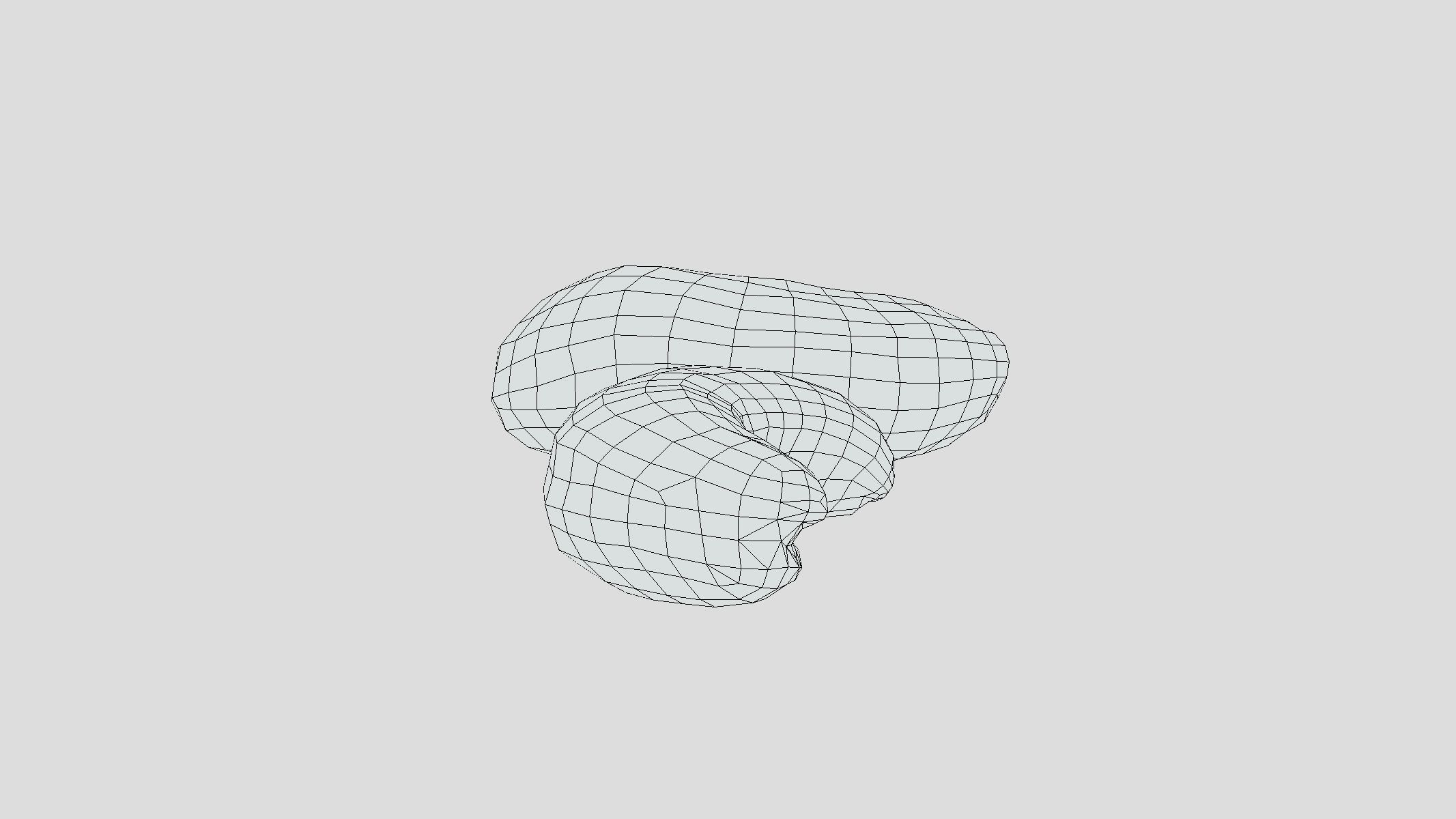 Cashew Low Poly  Low-poly 3D model_7