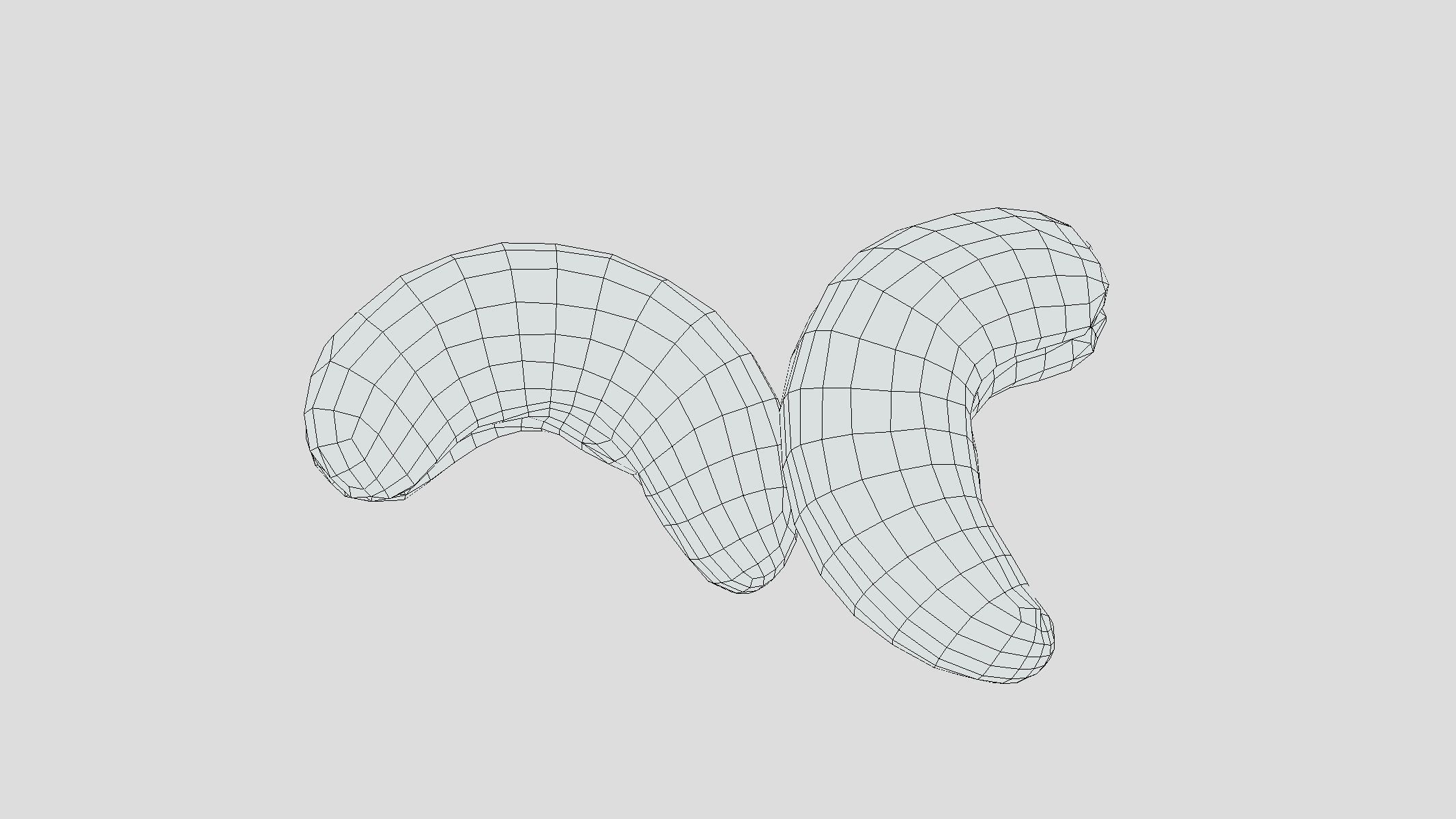 Cashew Low Poly  Low-poly 3D model_9