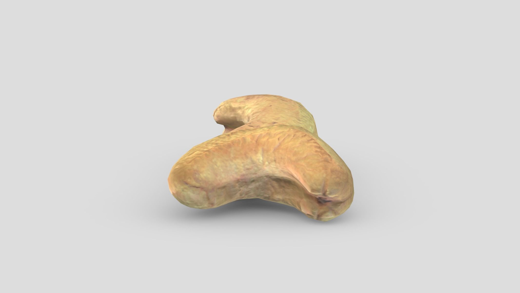 Cashew Low Poly  Low-poly 3D model_4