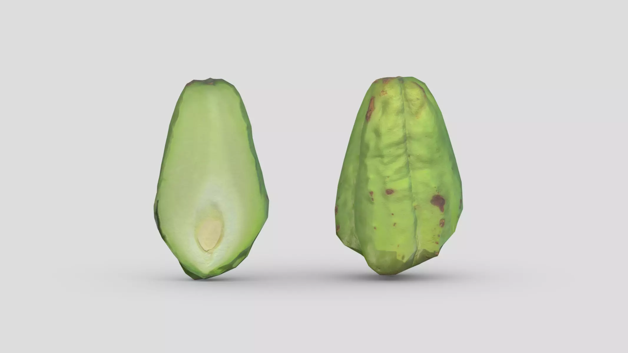 Chayote Low Poly Low-poly 3D model