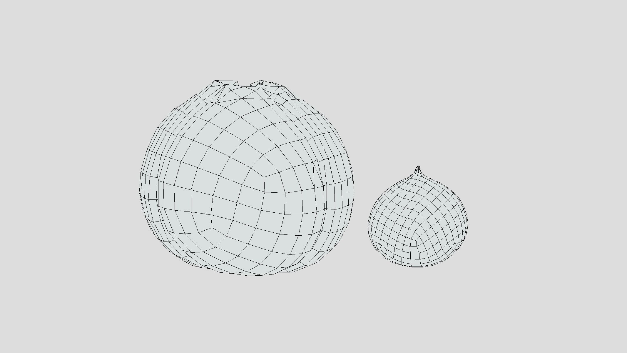 Chestnut Low Poly Low-poly 3D model_1