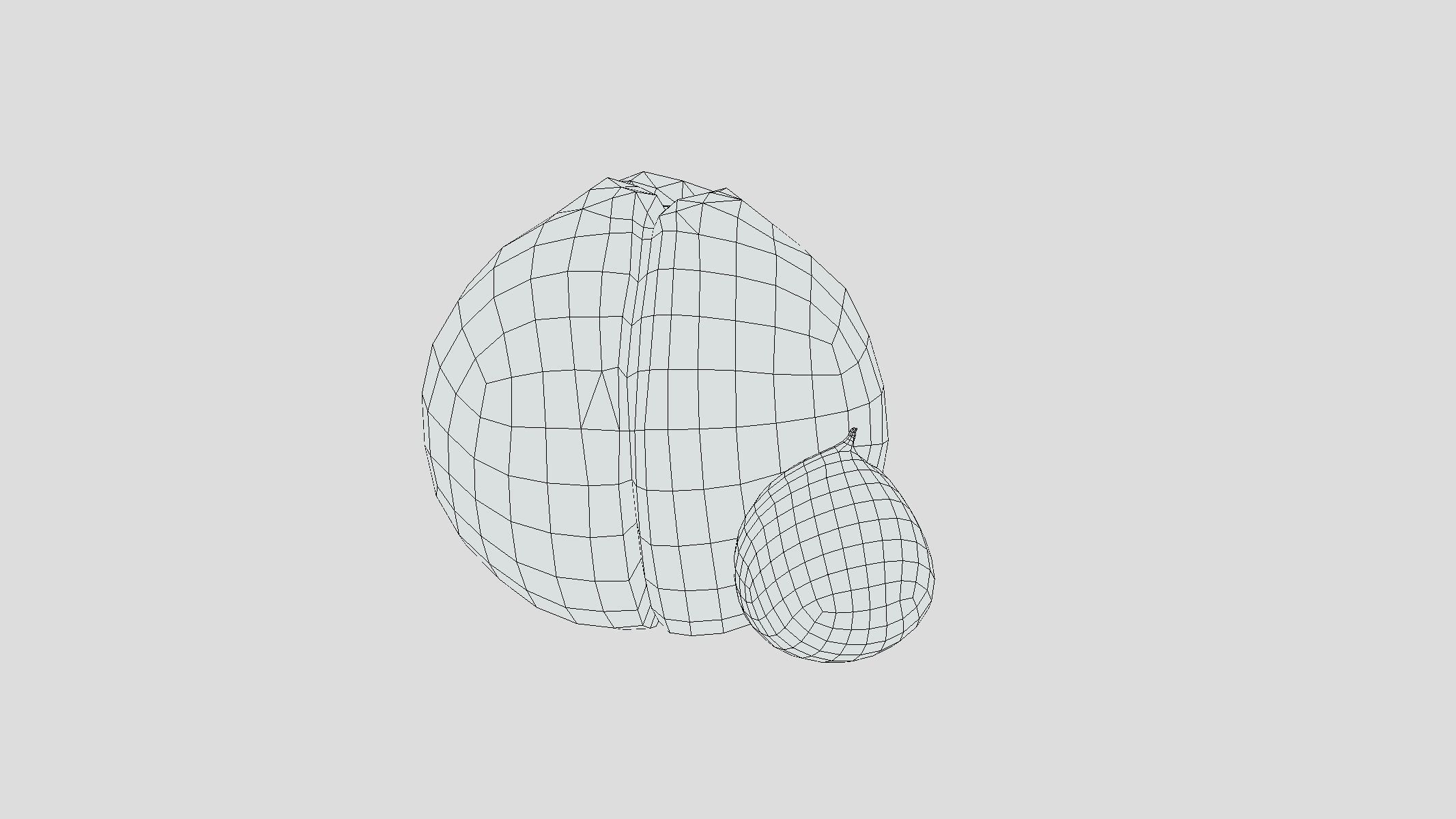 Chestnut Low Poly Low-poly 3D model_7