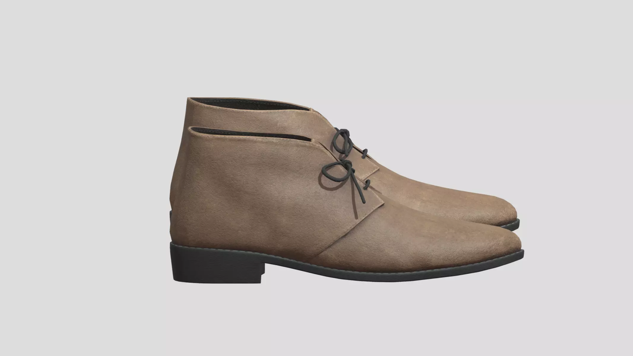Chukkas Low Poly Low-poly 3D model