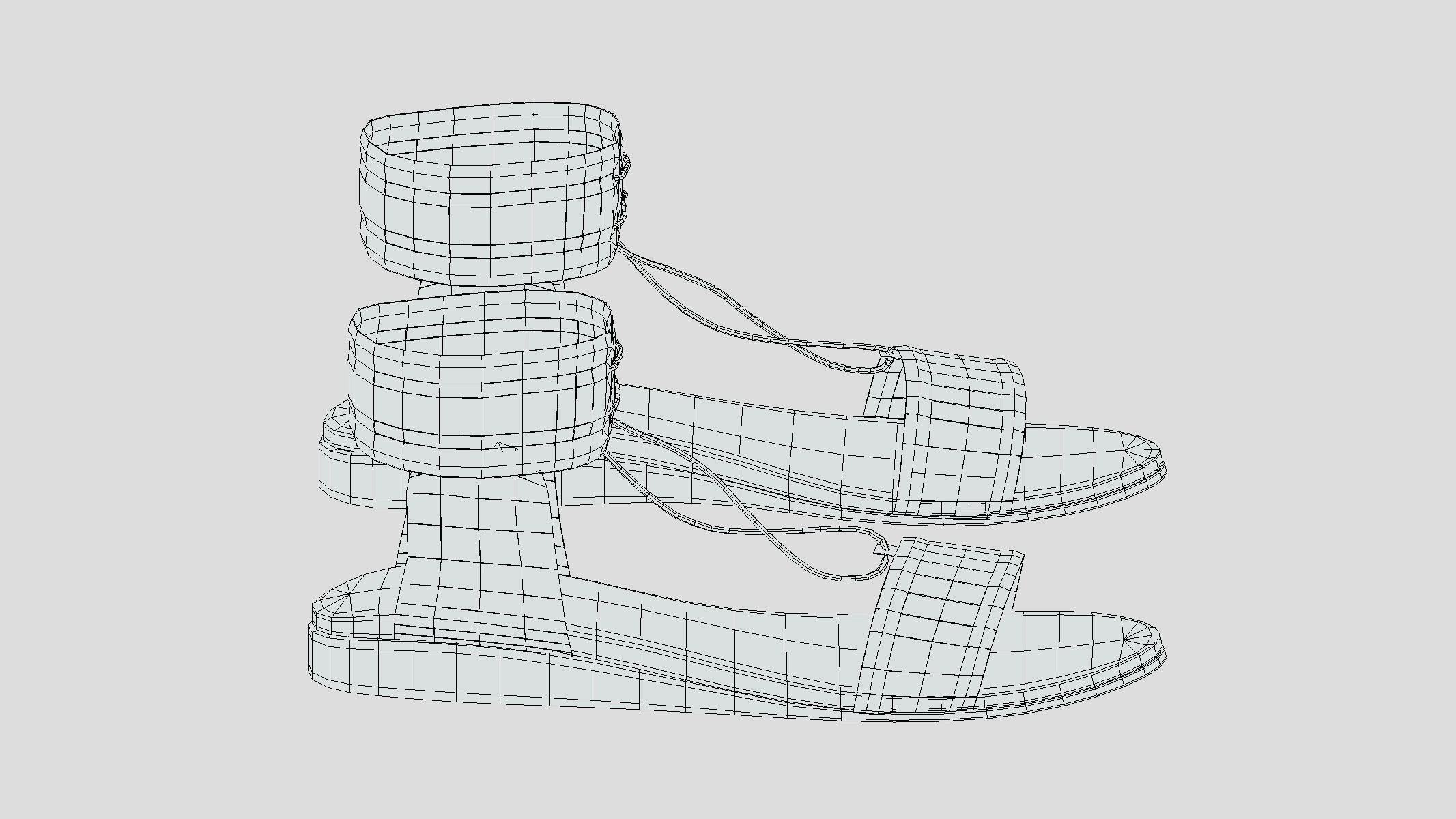 Crochet Low Poly Low-poly 3D model_1