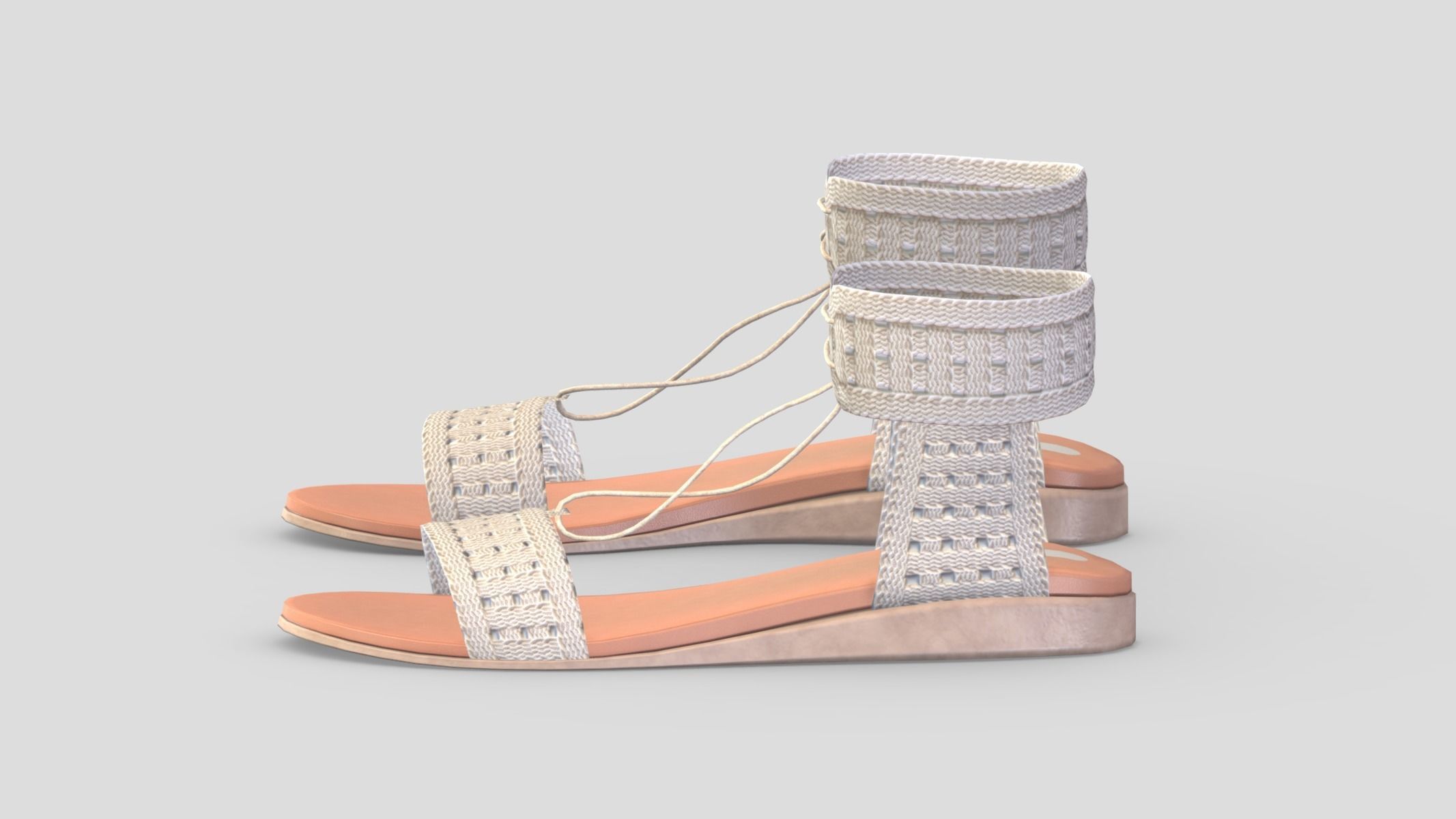 Crochet Low Poly Low-poly 3D model_4