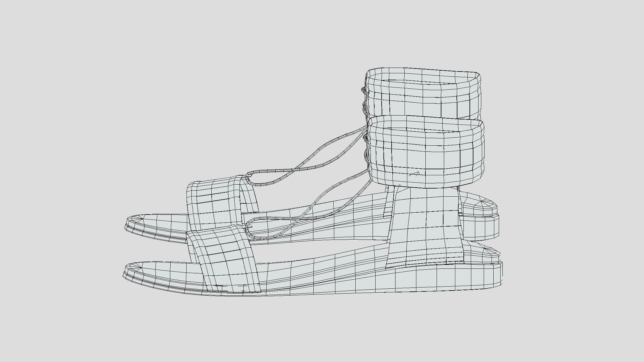 Crochet Low Poly Low-poly 3D model_5