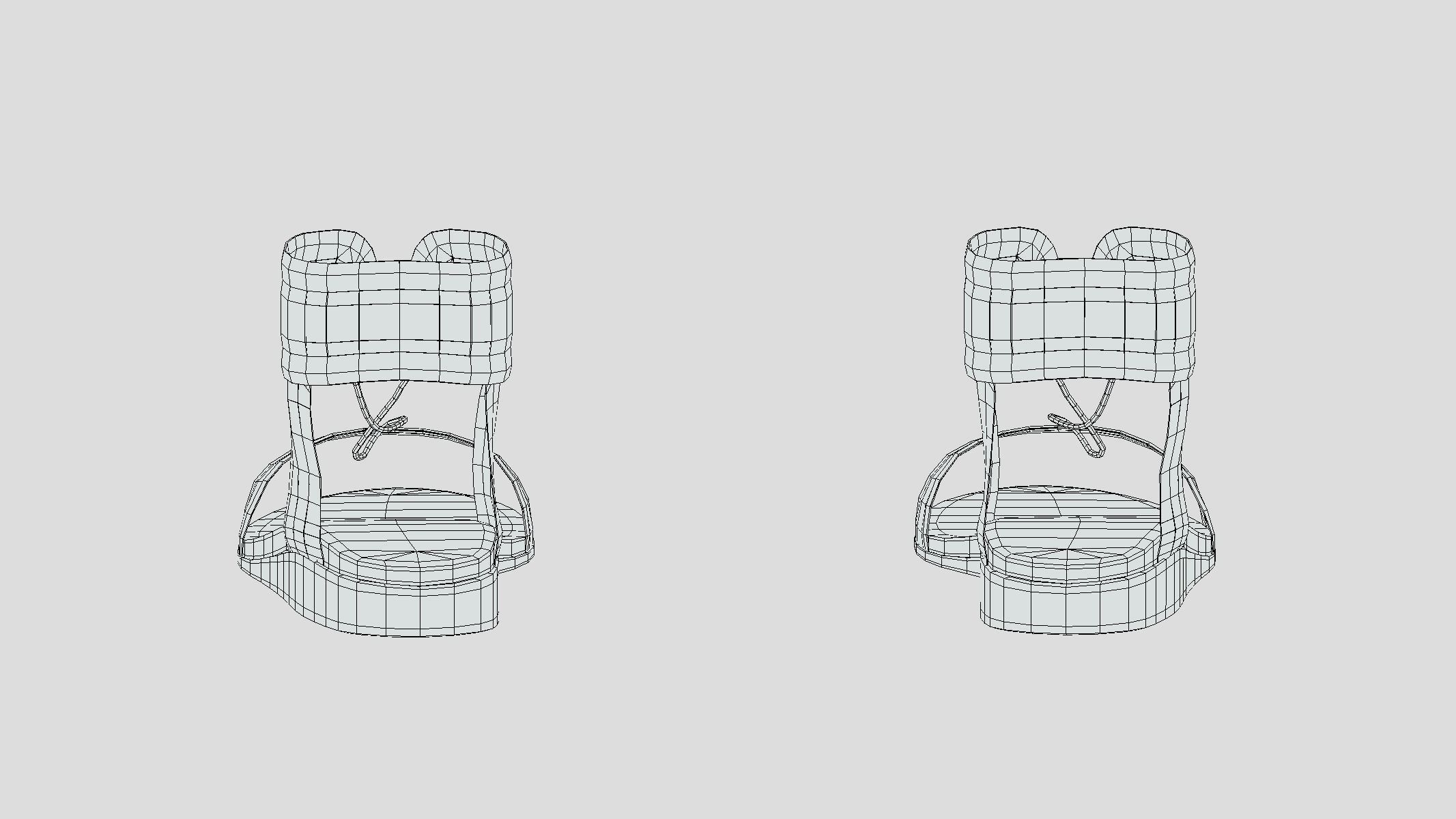 Crochet Low Poly Low-poly 3D model_7