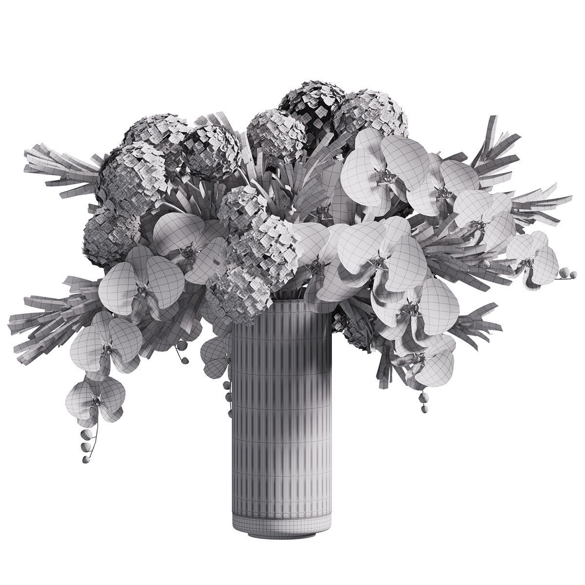 Flower In Vase 33 3D model_4